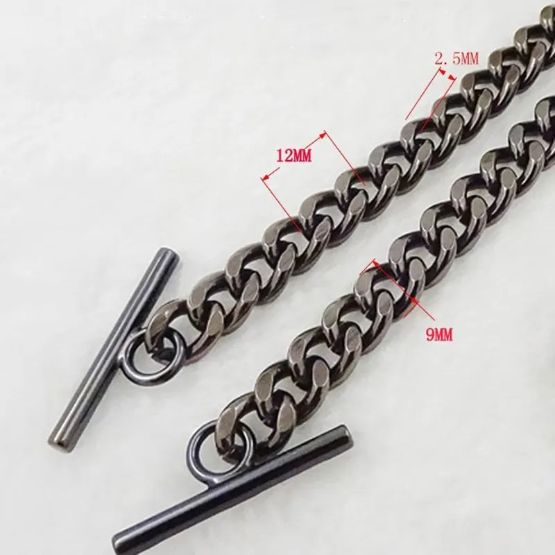 AEQUEEN 110/100 см DIY сменные ремешки для сумок, ремешок на цепочке из металлического сплава, съемный длинный плечевой ремень, золотистый, серебристый, черный