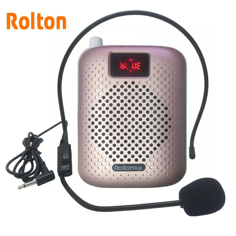 Rolton-altavoz K500 con Bluetooth, amplificador de voz, megáfono, compatible con radio FM, TFCard, reproductor Mp3
