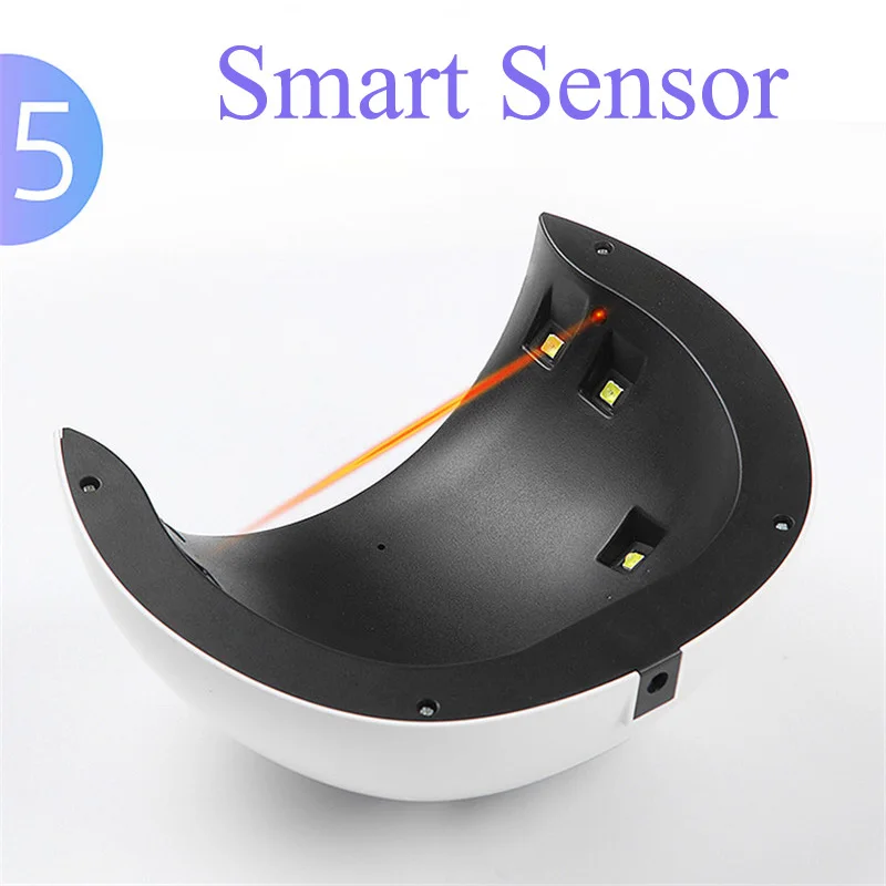 24W LED UV Lamp Nail Dryer Smart Sensor for Gel Polish Manicure With Timer Button Art Tools | Красота и здоровье