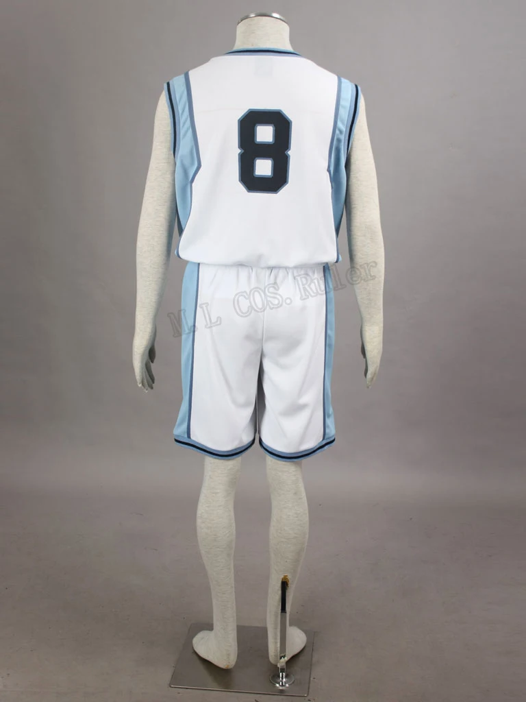 Полный костюм Школьная Униформа-костюм для косплея Kuroko no Basuke Kise Ryota NO.8 Спортивная