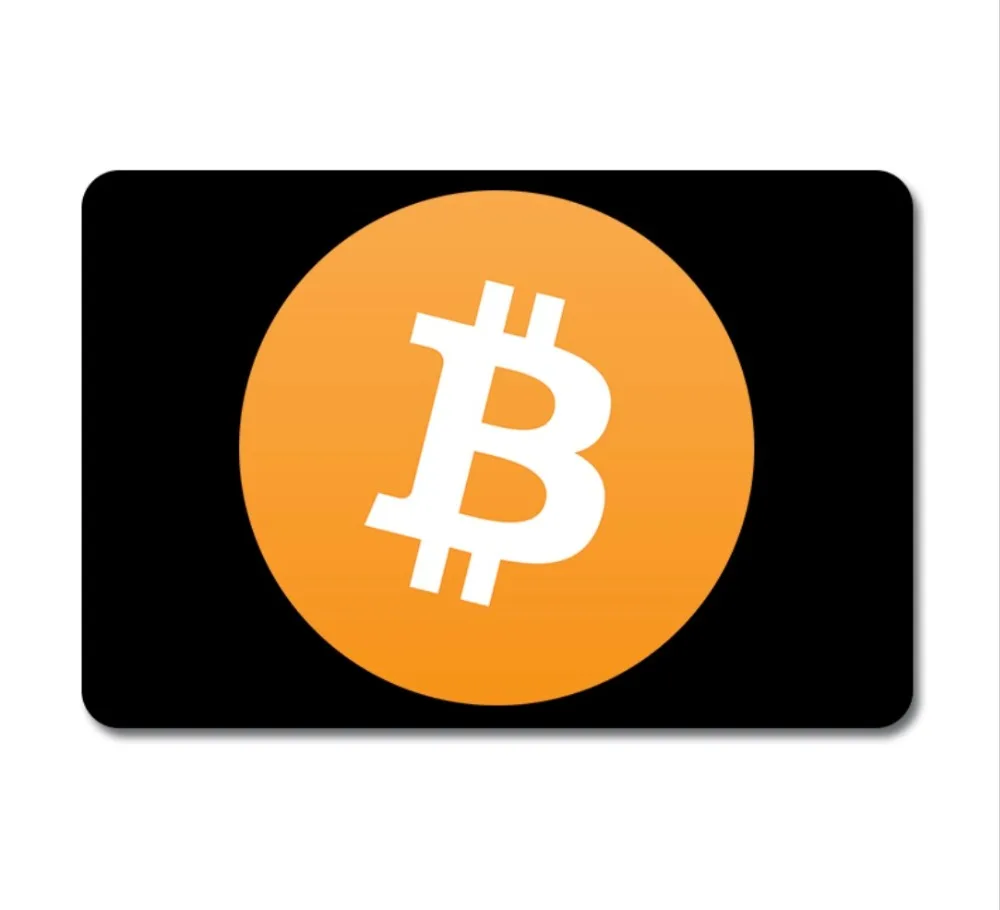 Коврик для мыши с логотипом Cryptocurrency Bitcoin натуральный резиновый коврик ноутбука |