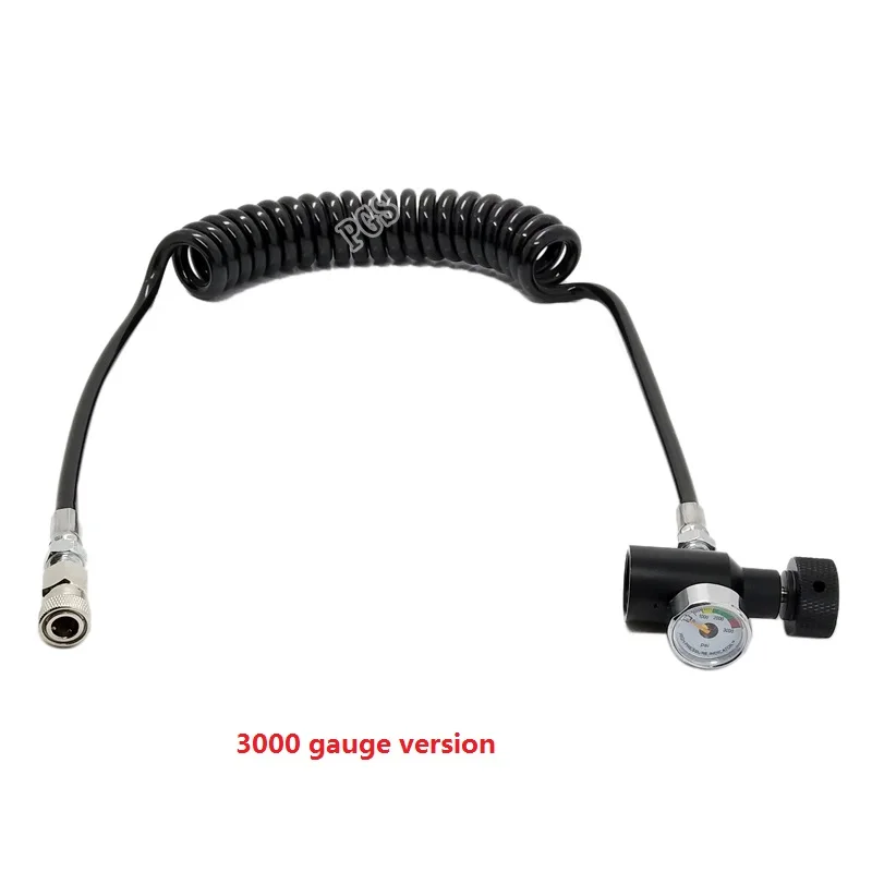 Пейнтбольный PCP дистанционный шланг катушки линии w/Quick disquire& 3000psi мини-Калибр 2,5 м(удлинить - Цвет: 3000 gauge version