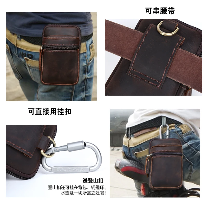 Поясные сумки из коровьей кожи новинка 2017 мужские деловые повседневные дорожные