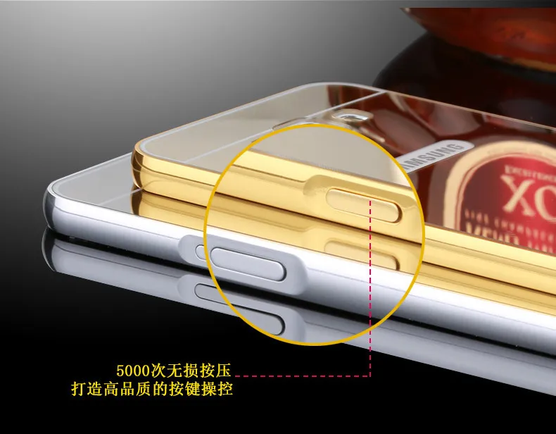 Чехол для samsung Galaxy S4 S6 S7 S8 S9 Plus A50, алюминиевая металлическая рамка, зеркальная твердая задняя крышка для Galaxy J4 J6 Plus, чехол для телефона