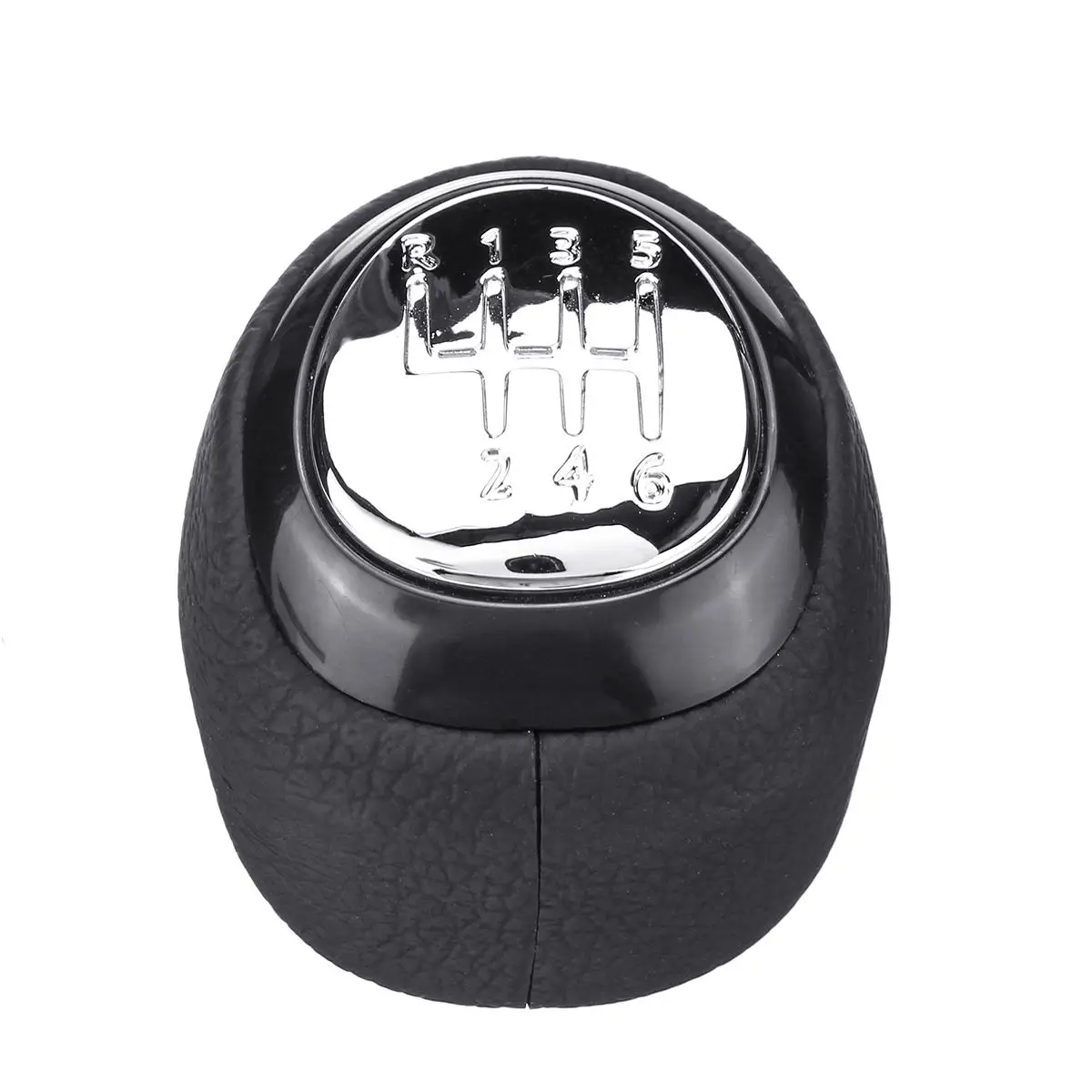 6 speed 1 шт., кожаная ручка переключения передач для SAAB 93 9-3 2003-2012, Сменная головка 55566206 55353898, глянец 5, 6 скоростей, аксессуары - Название цвета: 6 speed