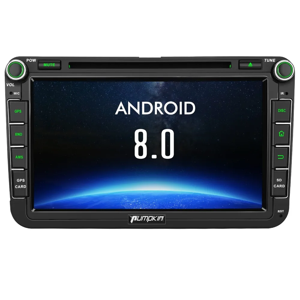 Pumpkin 2 Din 8 дюймов Android 0 автомобильный Радио dvd плеер GPS навигация для VW/Skoda/Seat/Golf Car DVR