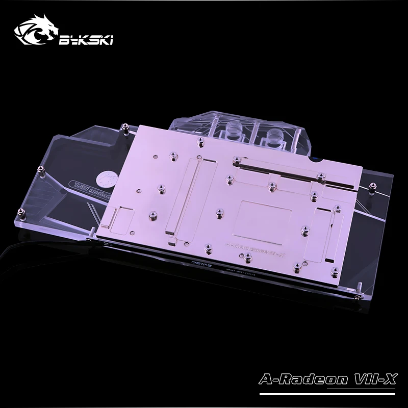 Bykski A-Radeon VII-X VGA полное покрытие водяного охлаждения блок с RGB/RBW светодиодные