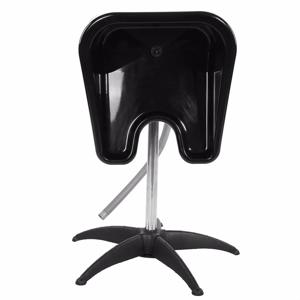 Salon Hair Basin Barber Backwash Stainless Steel Shampoo Hair Treatment Adjustable Height Hair Styling Barber Shampoo Bowl