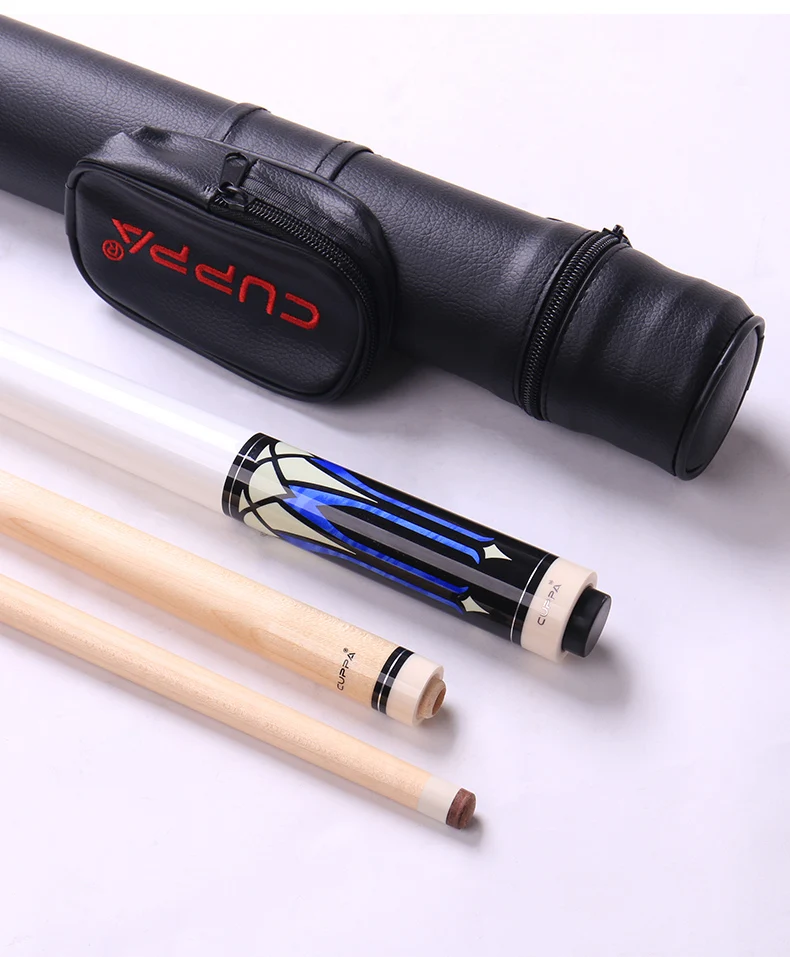 CUPPA Carom Cue канадский клен с 2 валами пул Cue Чехол Набор Китай