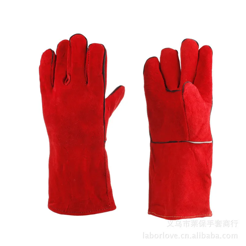 Сварочные перчатки из воловьей кожи электрические кожаные сварочные защитные