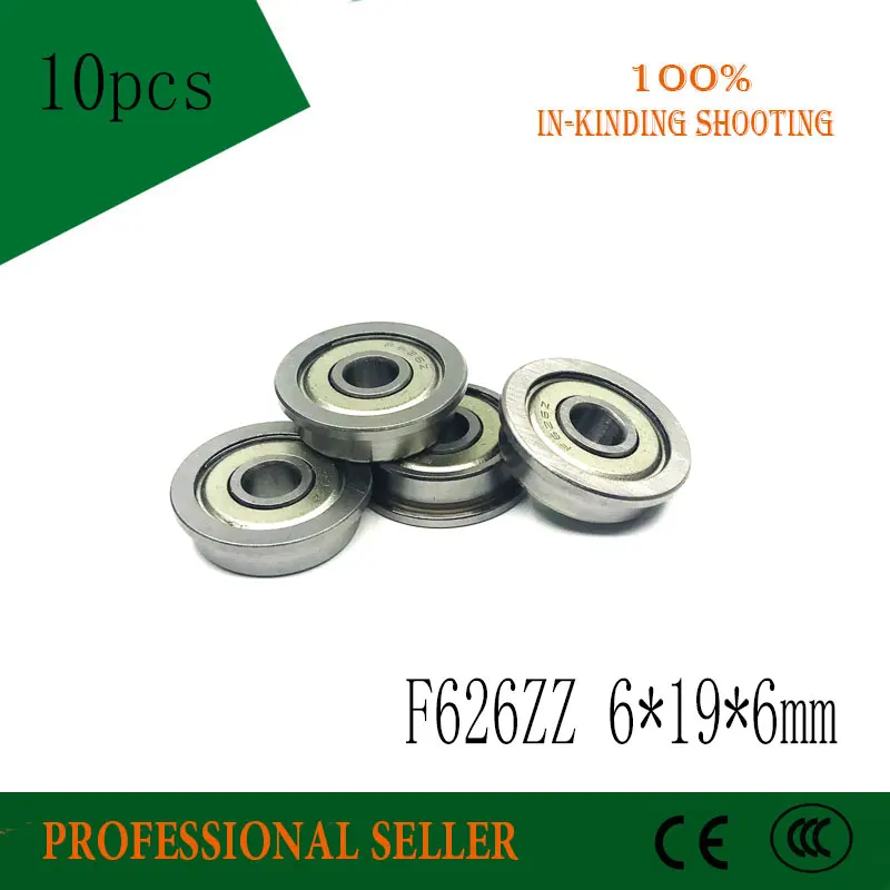Фланцевый подшипник F626ZZ фланцевый 6x19x6 мм F626 Z стандартный (10 шт.)|bearing bearing|bearing