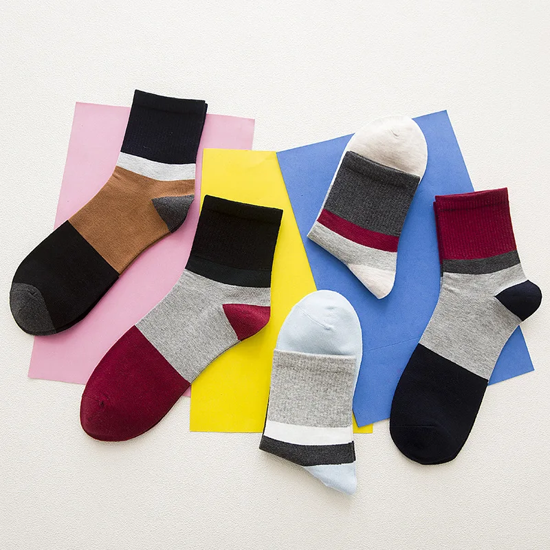 Новые стильные мужские носки без пятки хлопковые Модные Цветные Носки |