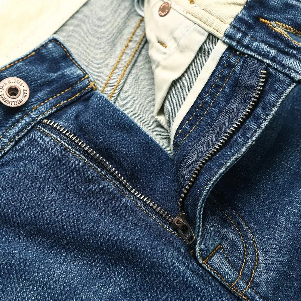 JackJones мужские эластичные мужские джинсы хлопковые джинсовые широкие брюки подходят брюки бренд Мужская одежда 219132584