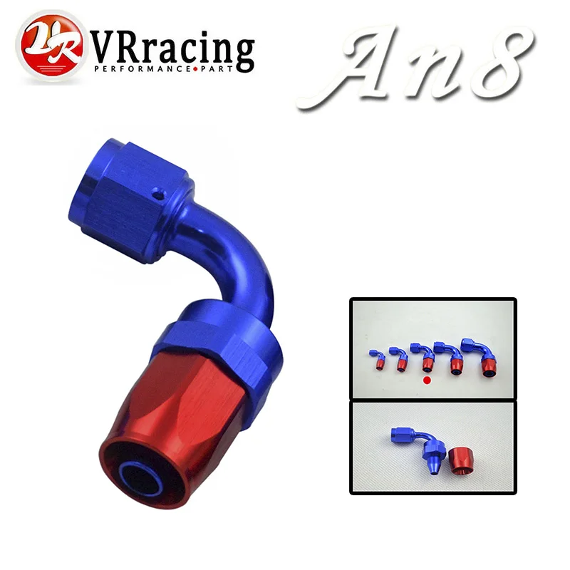 

VR - 8 AN AN-8 90 Degree Aluminum Swivel Hose End Fitting Adapter Oil Fuel Line VR-SL1090-08-311