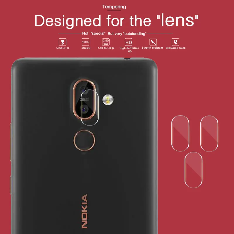 Защитная пленка для объектива камеры из закаленного стекла Nokia 7 Plus plus + TA 1046 1055 1062