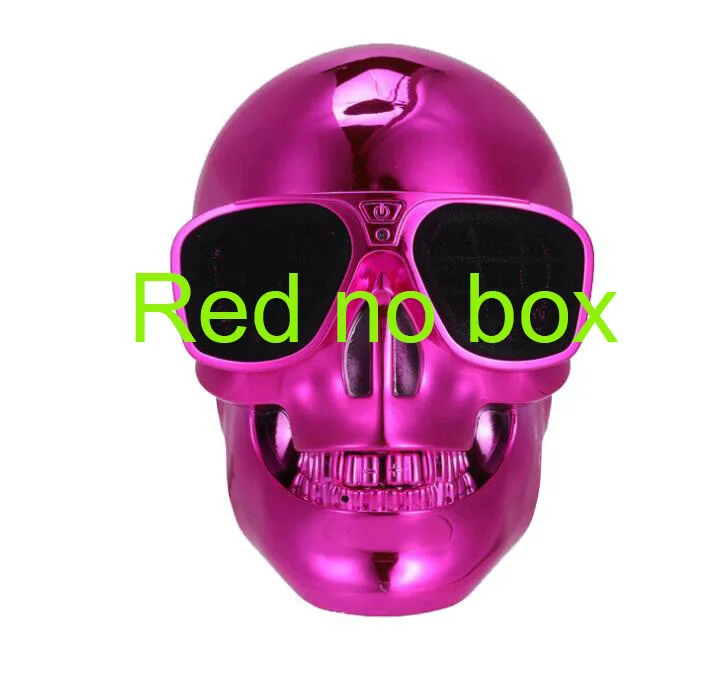 AeroSkull беспроводной Bluetooth динамик в форме черепа глубокий бас мобильный сабвуфер многоцелевой портативный динамик дропшиппинг - Цвет: Big Red no box