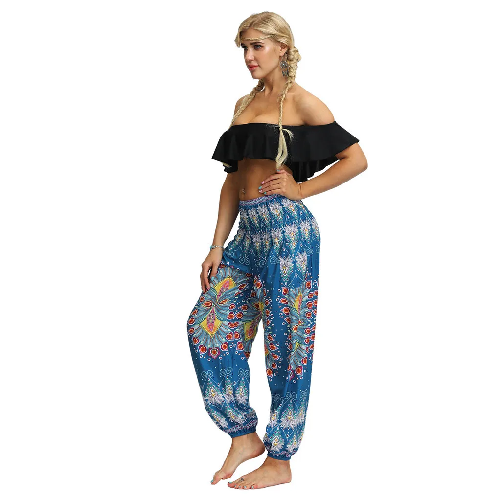 Повседневные женские штаны-шаровары; pantalones mujer pantalones de mujer; уличная одежда; коллекция года; свободные хиппи-мешковатые Boho Aladdin брюки; Z4