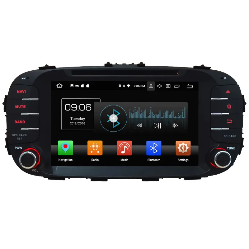 Radio KLYDE 8 ''4G Восьмиядерный PX5 Android 8,0 4 Гб ОЗУ 32 Гб ПЗУ BT автомобильный DVD мультимедийный плеер радио gps навигация для Kia Soul - Цвет: Radio