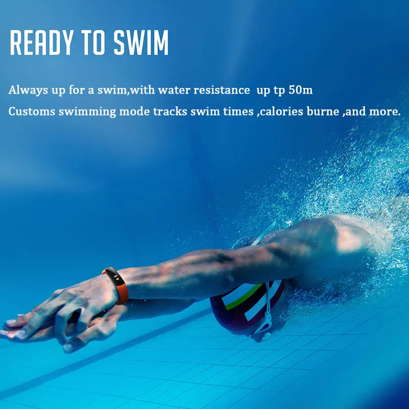 Смарт браслет huawei Band 3 0 91 &quotOLED сенсорный экран Swimmable 5ATM монитор сердечного ритма