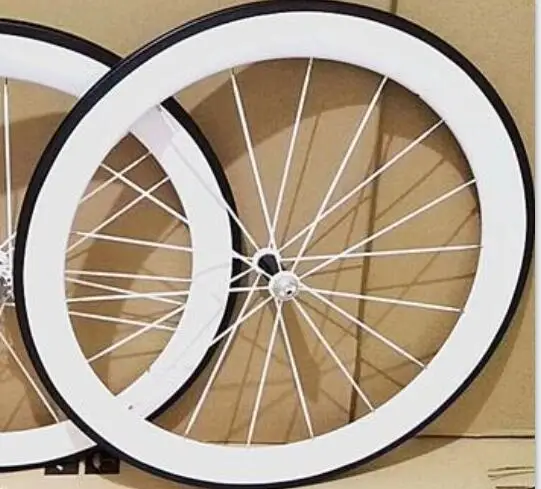 Китайская ширина 23 мм углеродная дорожная велосипедная колесная пара 50 белый