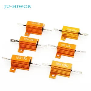 Высокомощный резистор RX24 10 Вт с алюминиевым корпусом, радиатор с металлическим корпусом 1 10 33 47 100 1K 10K Ом, несколько значений сопротивления