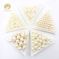 new hot 4mm 5mm 6mm 8mm 10mm off white no holes imitation pearl beads for garment fashion bracelets necklaces diy accessories