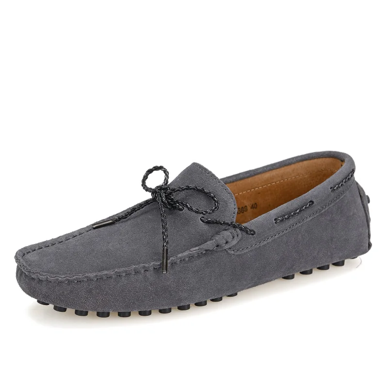 GOXPACER Spring New Men Shoes Loafers Casual Moccasins Flat Heel Slip On Nubuck British Style Wholesale Lacing | Обувь
