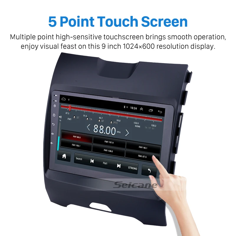 Seicane 9 дюймов Android 8 1 для Ford Edge 2013-2017 автомобильное радио GPS HD сенсорный Bluetooth 3G WIFI TPMS