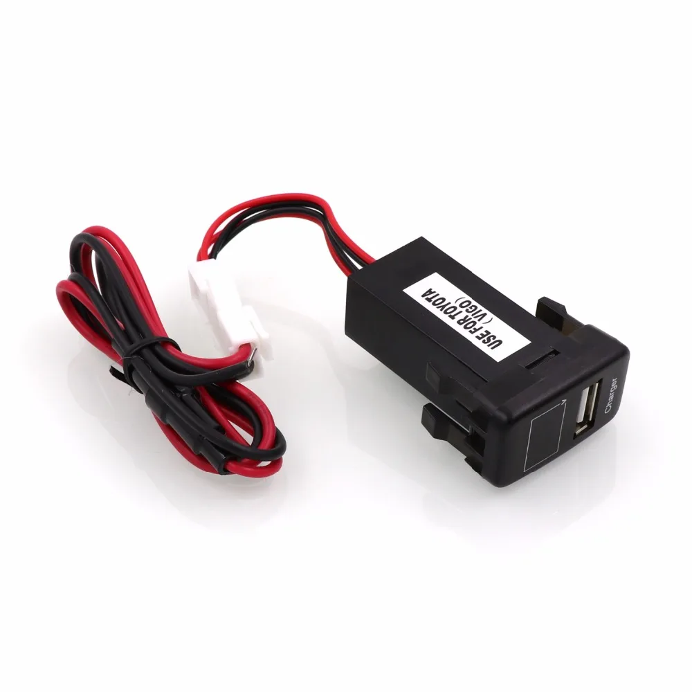 Автомобильное зарядное устройство с USB интерфейсом 5 В 2 1 А и измеритель