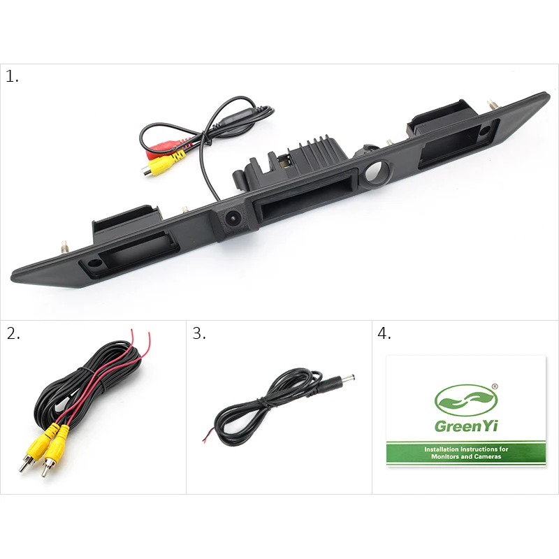 Камера заднего вида GreenYi для Audi A3 A4 A5 A6 A8 A6L|trunk handle|camera for audi a4rear view camera |
