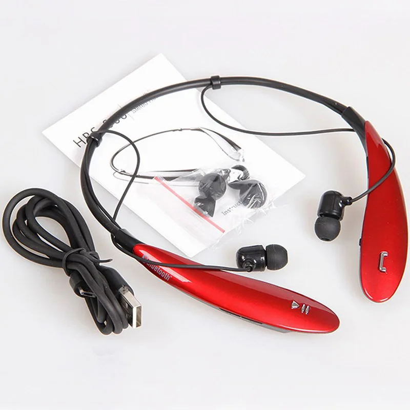 Hbs-800 стерео Спорт bluetooth-гарнитура Беспроводной наушники с шейным Стиль Наушники