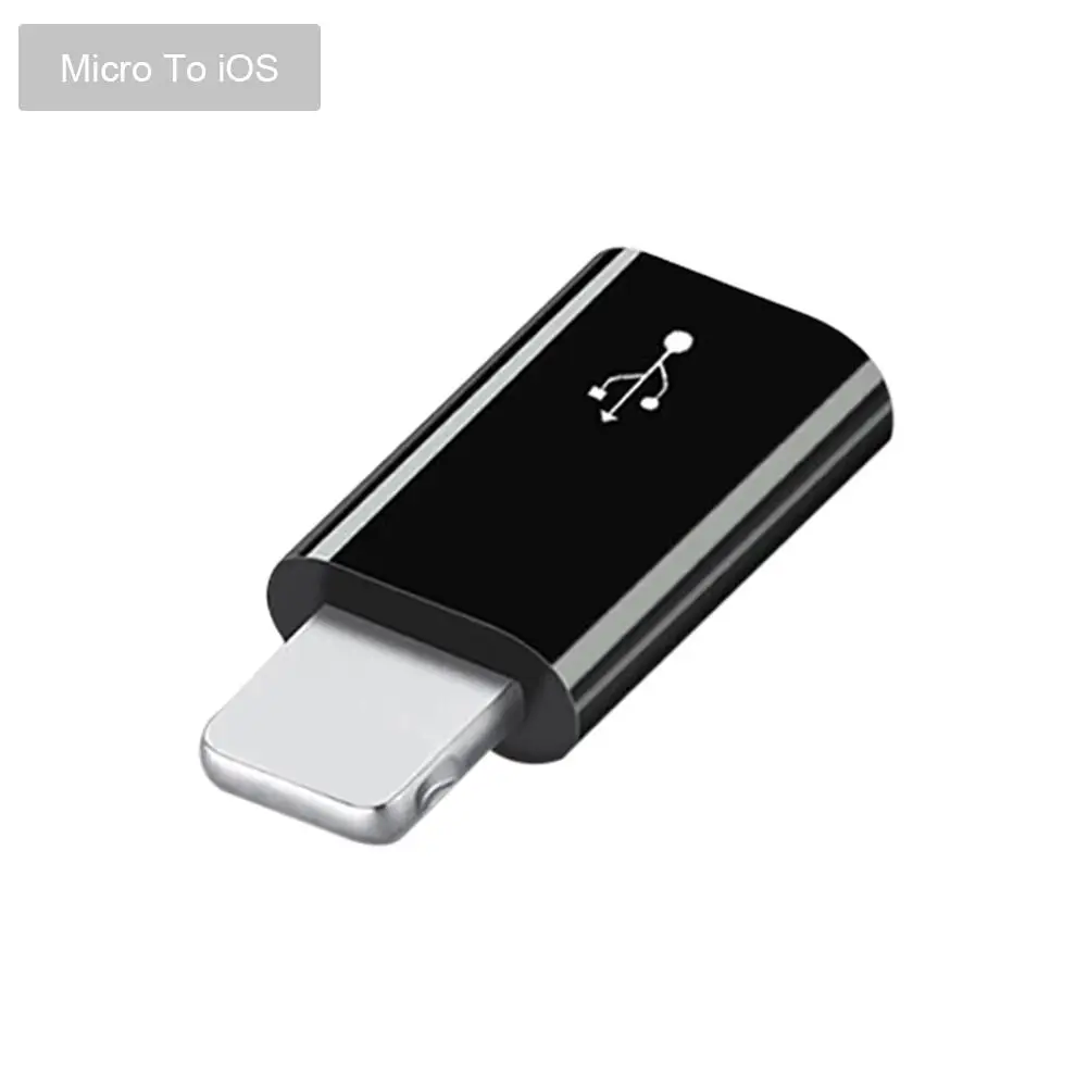 iphone 1/2 шт./лот ABS Тип с портом типа C OTG адаптер для Apple iPhone Micro USB C адаптер-преобразователь для телефонов на базе Android с Bluetooth зарядки обмен данніми - Цвет: iphone