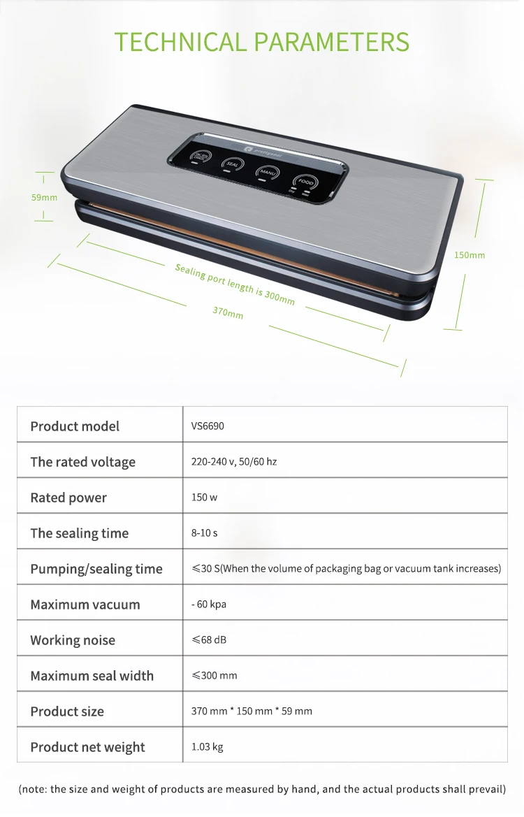 PRETTYSEAL 220 V-240 V бытовой пищевой вакуумный упаковщик упаковочная машина пленка упаковщик вакуумный упаковщик в том числе 5 шт пакетов