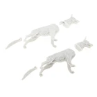 135 Набор фигурок из смолы, овчарка, миниатюрная война, пейзаж Второй мировой войны, Неокрашенная модель игрушки для детей