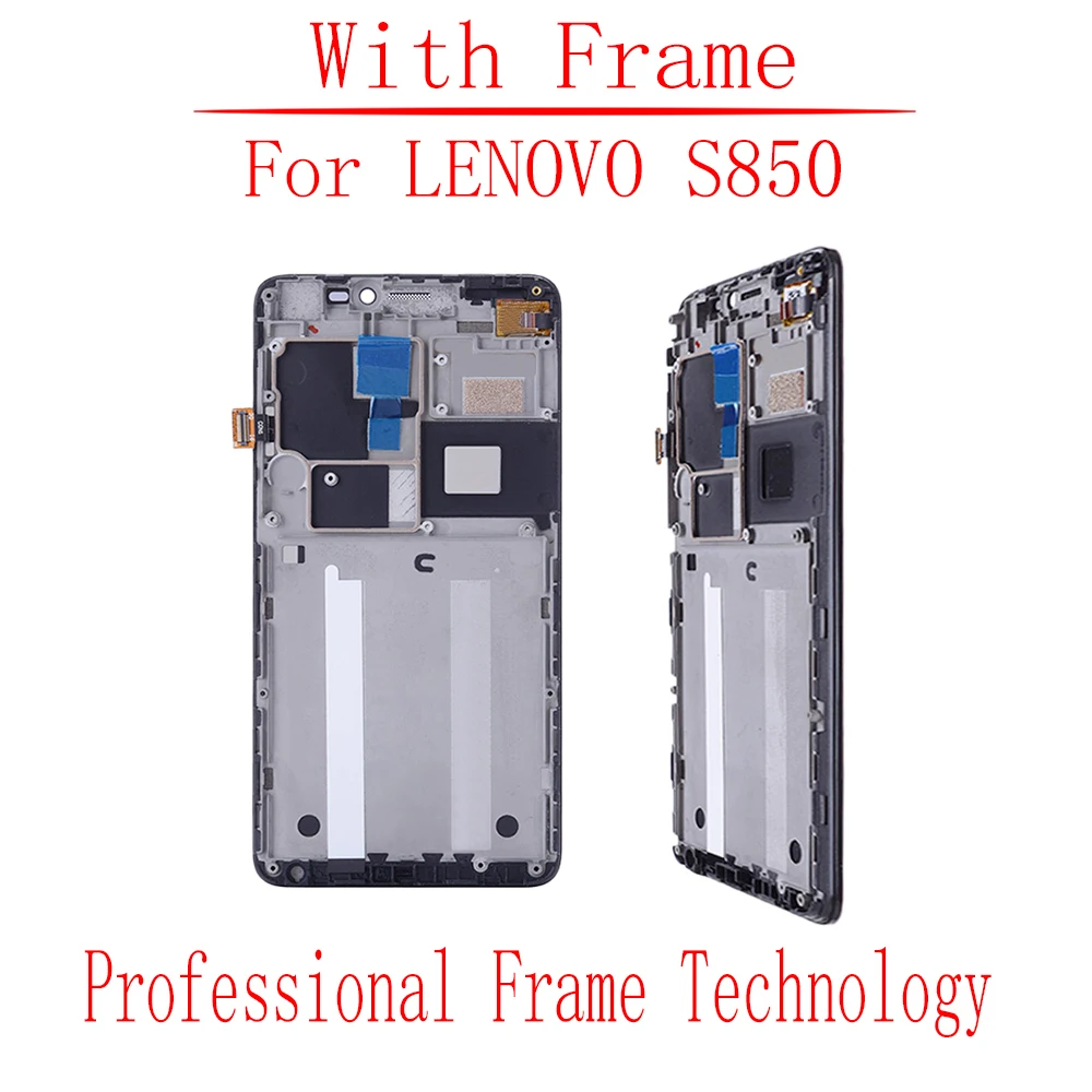 5 0 &quotОригинальный для lenovo S850T ЖК-экран с рамкой дигитайзер сборка S850 Замена