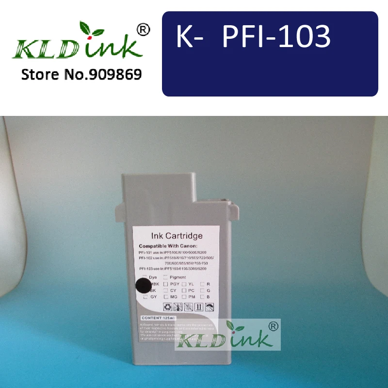 

KLDINK - PFI-103MBK Matte Black Compatible Ink Cartridge ( 2211B001 Ink)