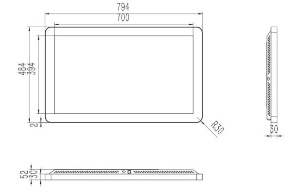 32 дюйма 42 Android 1080P светодиодный ный интерактивный ЖК дисплей TFT HD панель IPS CCTV