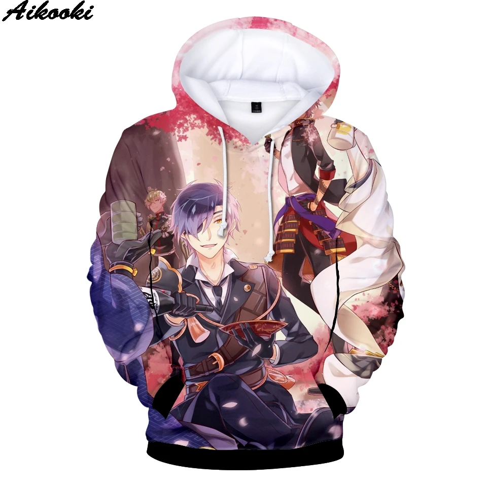 Повседневное 3D толстовки Touken Ranbu Online Аниме Для мужчин женщин кофты Новый стиль