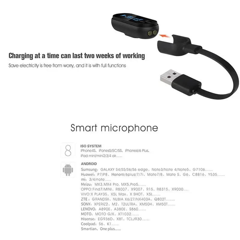 OUTMIX M2 Smart Bracelet IP 67 Waterproof Android IOS Bluetooth Step counting Calorie consumption Automatic sleep monitoring | Электроника