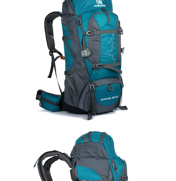Большой 80+ 5L водонепроницаемый рюкзак для путешествий Camp Hike Mochilas Masculina рюкзак для ноутбука походные сумки для мужчин и женщин