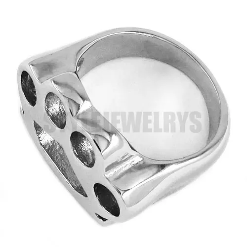 Серебристое кольцо для боксерских перчаток с костяшками пальцев ювелирное