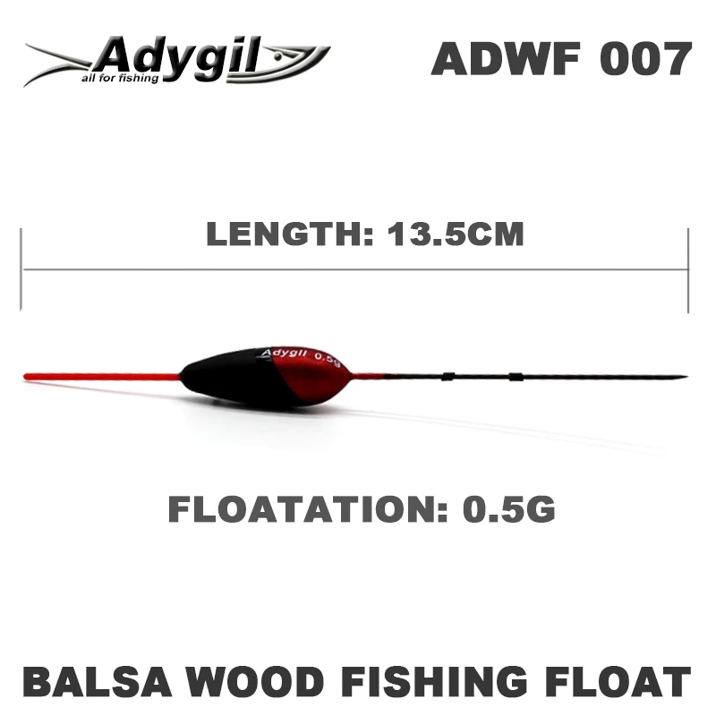 Деревянный Поплавок для рыбалки adyгил Balsa ADWF 007 135 мм поплавок 0 5 г 6 шт./лот|Поплавки