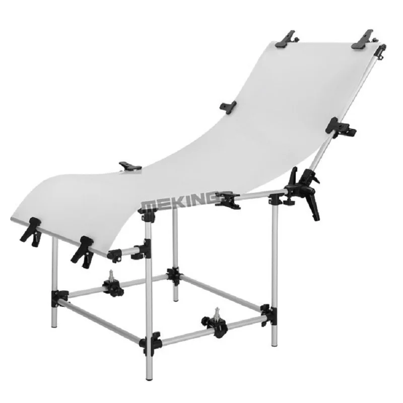 Студийный фото стол с Plexi крышкой 60*130 см фоновая завеса алюминиевый корпус для