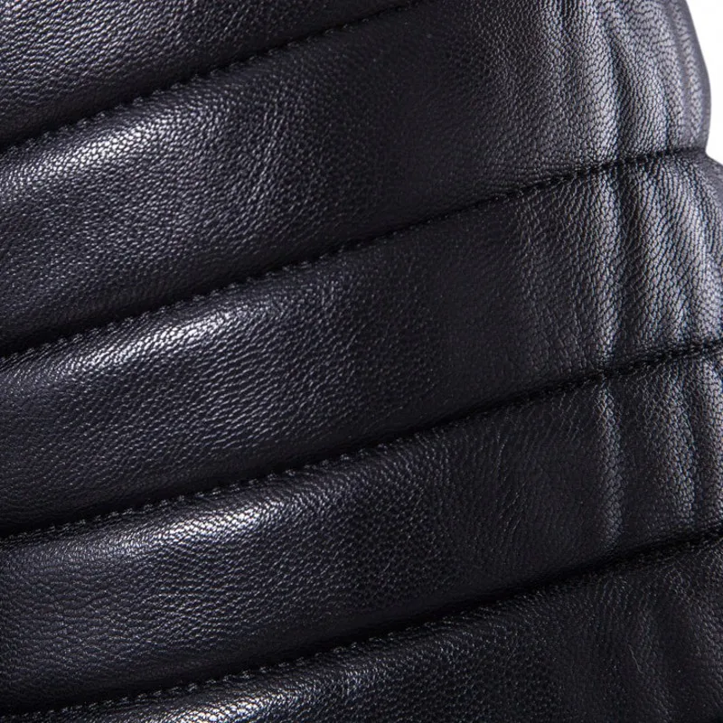 Мотоциклетные кожаные куртки мужские осенне зимние Куртки из искусственной кожи
