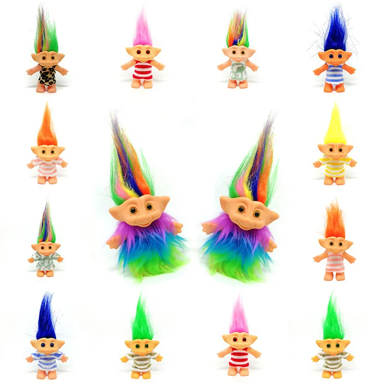 10 см Классическая одежда куклы тролли фигурки игрушки Leprechauns Russ Troll для детей