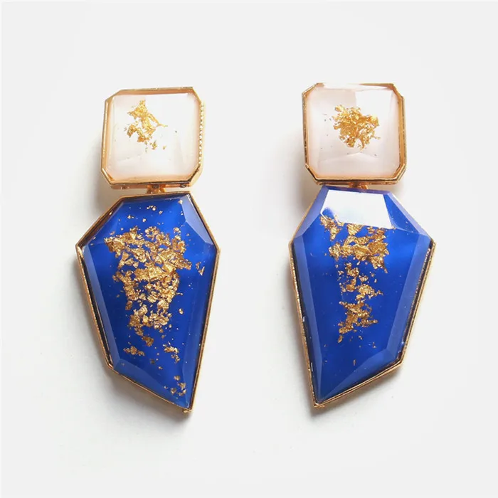 E1885 Ztech 32 дизайн синий кристалл/Кисточка/смолы Eearrings pendientes mujer moda Za новые большие массивные Оптовые аксессуары для ушей - Окраска металла: E1885