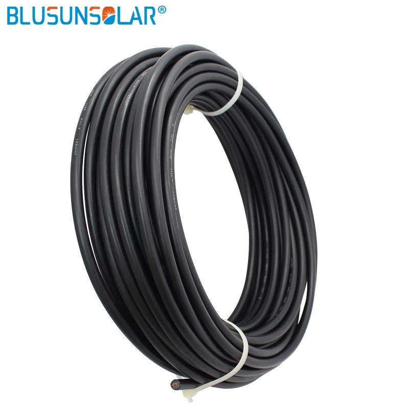 10 метров/рулон 4mm2 (12AWG) Солнечный Кабель красный и черный Pv кабель провод медный