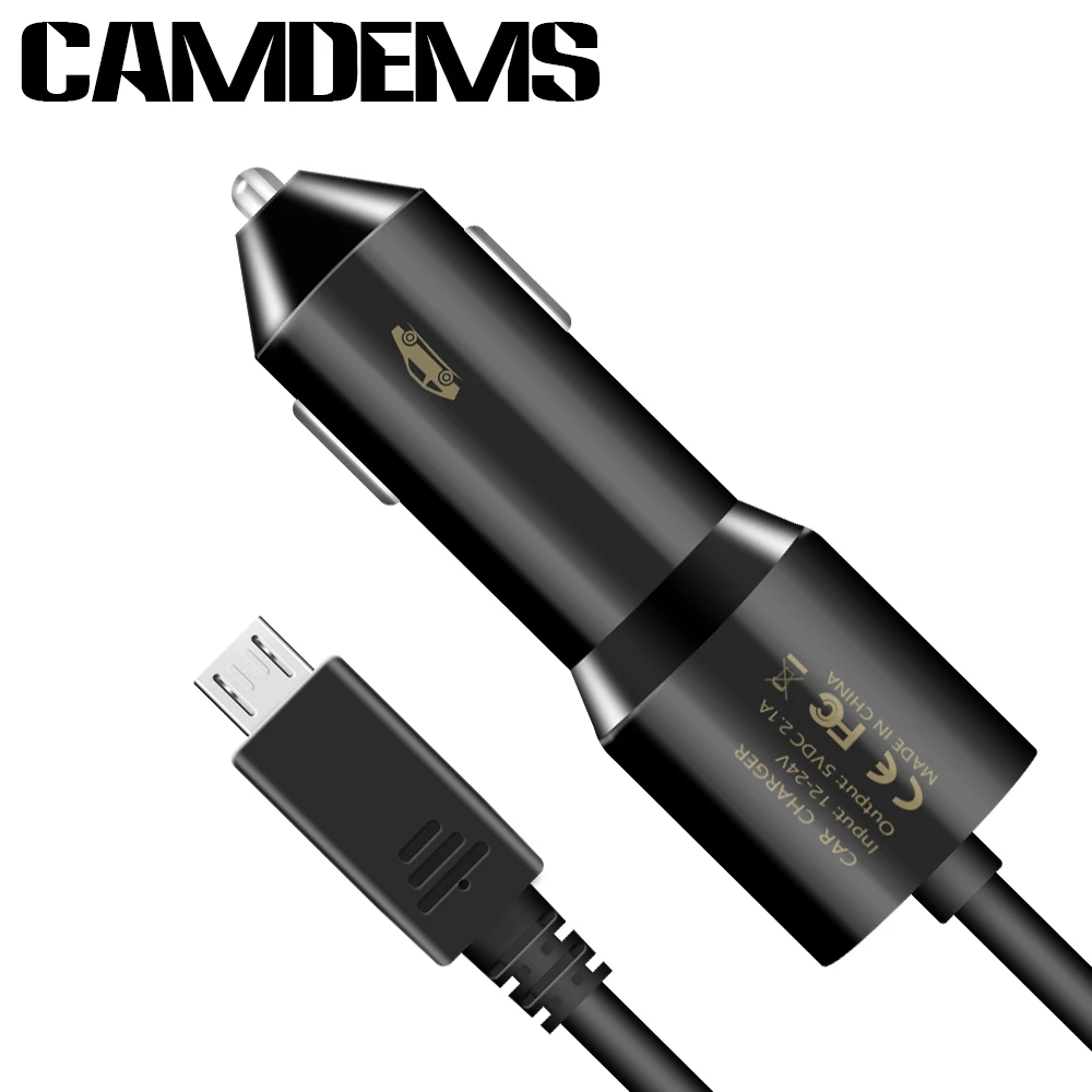 1 мини зарядное устройство CAMDEMS для автомобилей с 5V 2A micro USB кабелем samsung S7 S6 крутой