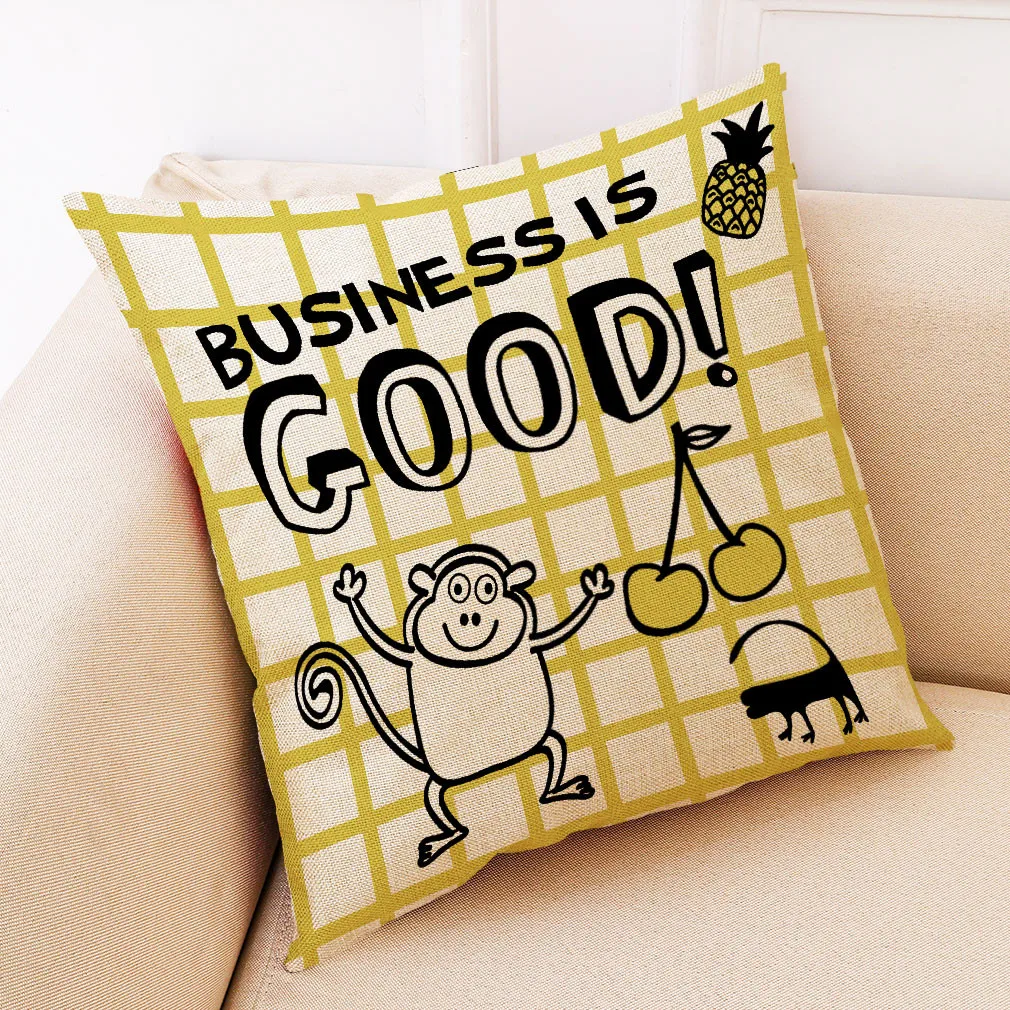 Хлопок лен квадратная форма домашняя декоративная наволочка для подушки