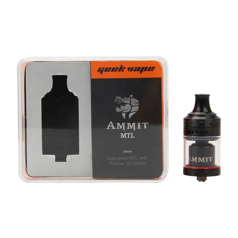 Geekvape Ammit MTL RTA 3D объемный воздушный поток 4 мл vape танк с одной катушкой герметичный